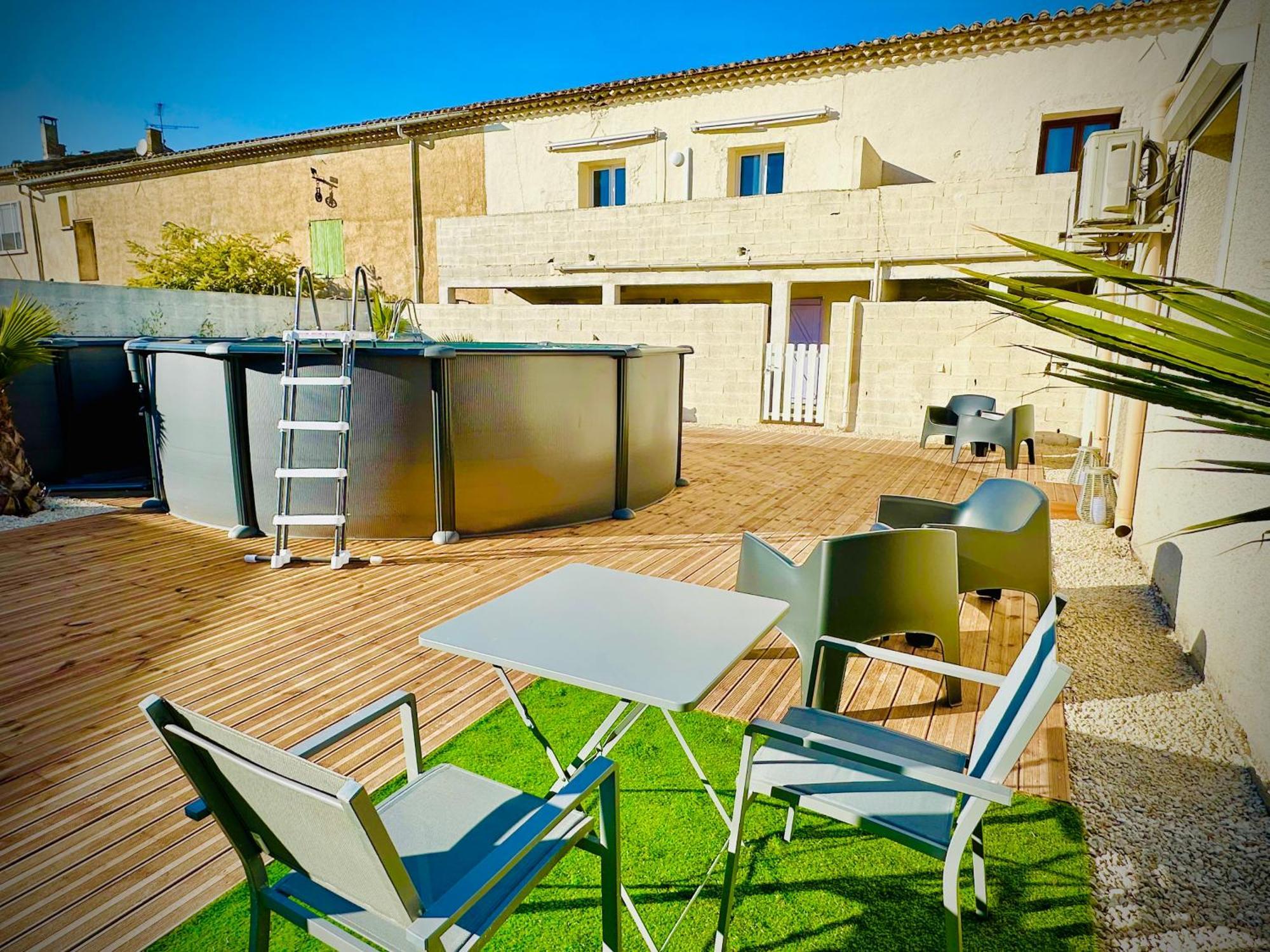 Les Appartements Du Mas - Emeraude Aigues-Mortes Bagian luar foto